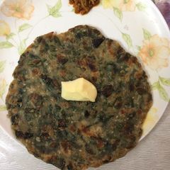 A picture of Drumsticks Leaves Parantha.