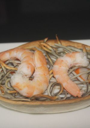Foto principal de Cestita de gulas con gambas