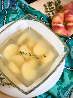 冷蟠桃檸檬百里香甜湯 的食譜成品照片