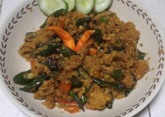 Sambel oncom cabe hijau