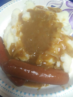 A picture of Bangers and Mash, Hotdogs.