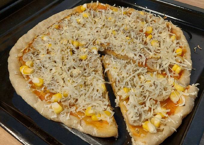 Langkah Mudah untuk Menyiapkan Pizza frenzy, ulen 3 menit, takaran sendok 👍, Sempurna