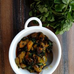 A picture of Methi bhaji.