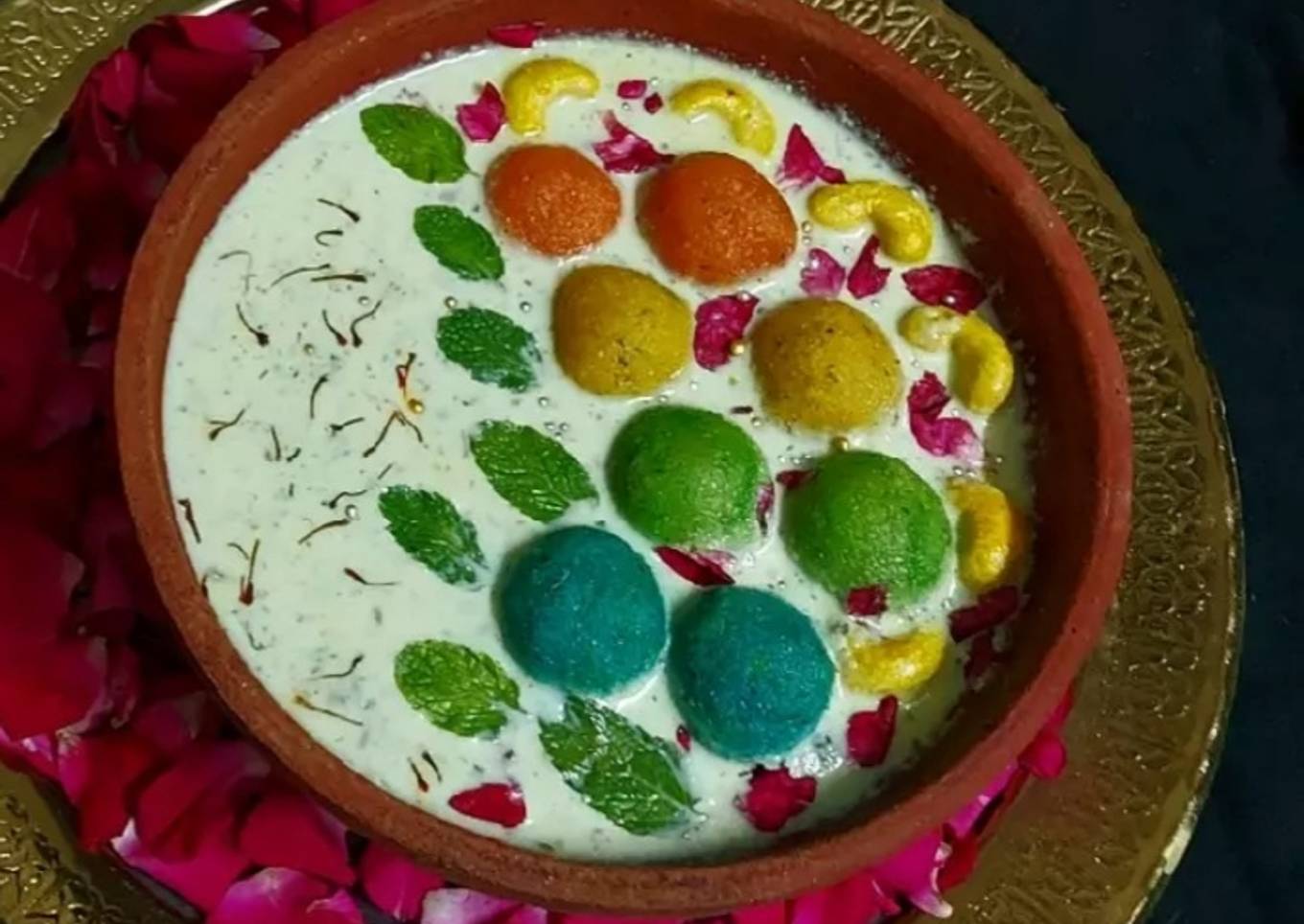 Mint Thandai Masala Rabdi With Coconut Thandai Masala Angoori