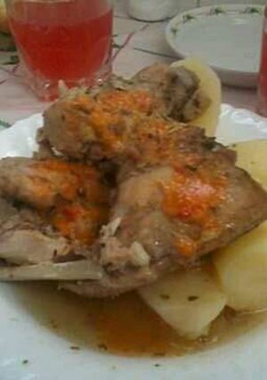Una foto de Conejo en salsa