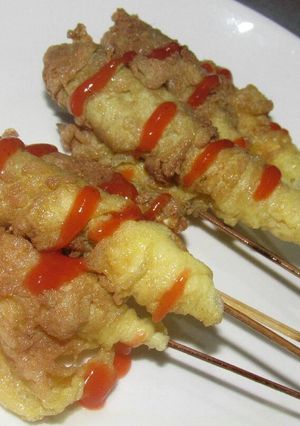 Foto resep Sate telur gulung simple