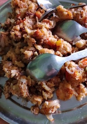 A picture of Bread poha.