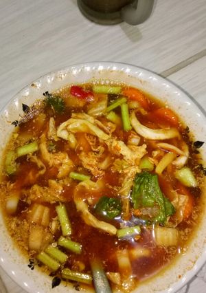 Foto resep Pak lay pedaas 🔥(makanan sejenis capcay tapi berkuah)