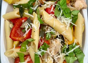 Easiest Way to Prepare Delicious Grilled Summer Veggie Pasta with Chicken