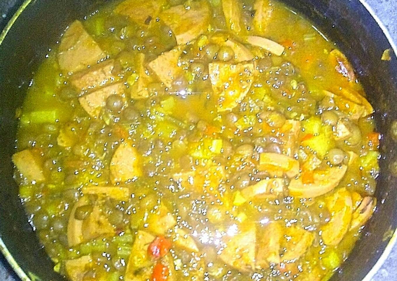 Lentejas con salchichón