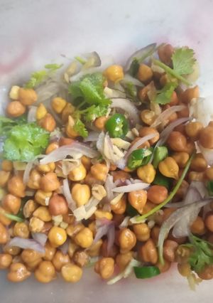 কাঁচা ছোলা মাখা রেসিপির প্রধান ছবি