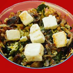 A picture of Spinach pilaf.