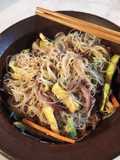 Fideos chinos con verduras