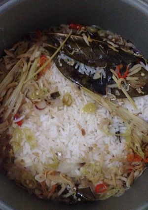 Foto resep Nasi liwet ikan teri