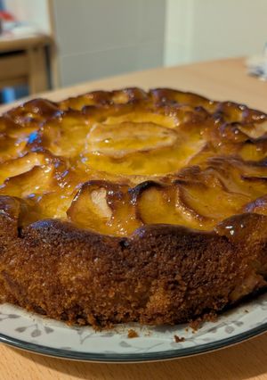 Foto principal de Tarta de manzana con natillas