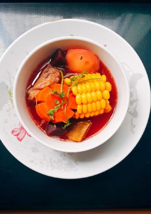 Hình của món Canh xương rau củ quả.