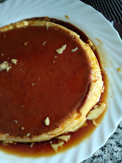 Una foto de Flan de huevo sin lactosa ni azúcar