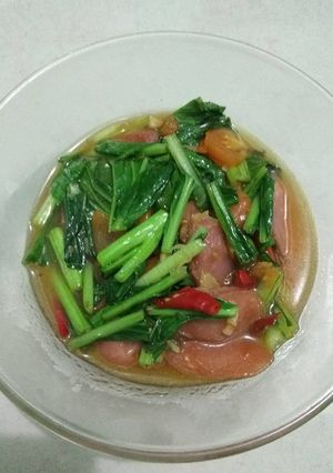 Foto resep Tumis sawi sosis