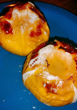 Una foto de 🍏 Manzanas verdes asadas🍏 Postre saludable!