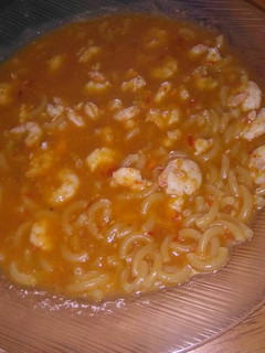 Una foto de Fideuá con gambas