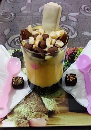 A picture of Custard Oreo pudding.