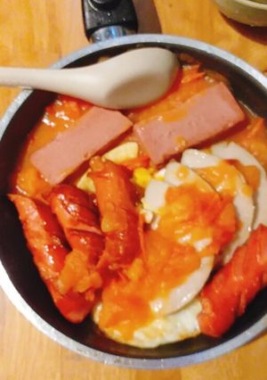 Hình của món Bánh mì chảo.