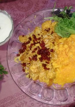 عکسی از دستور جوجه لا پلو صدفی
