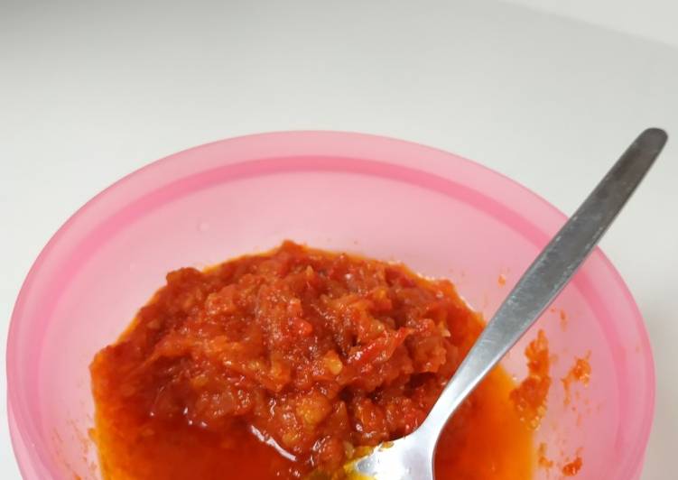Sambel bawang tomat goreng praktis awet