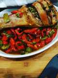 Cosciotto di tacchino ai peperoni in salsa di soya light