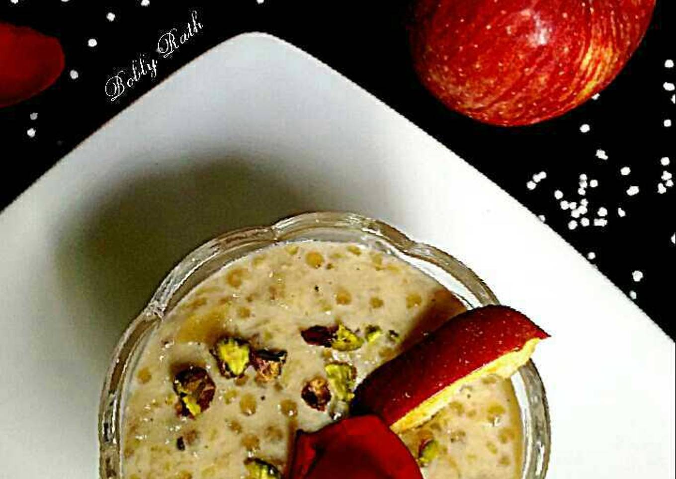 Apple sabudana kheer