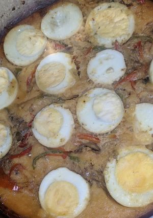 A picture of Oven baked moi moi.