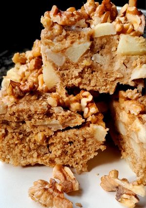 Una foto de Torta de Manzana y avena en licuadora