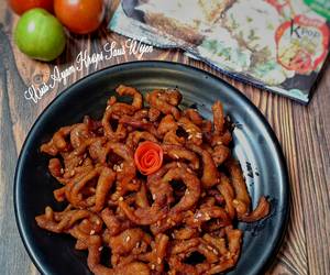 Ini Caranya Usus Ayam Krispi Saus Wijen Enak Bergizi