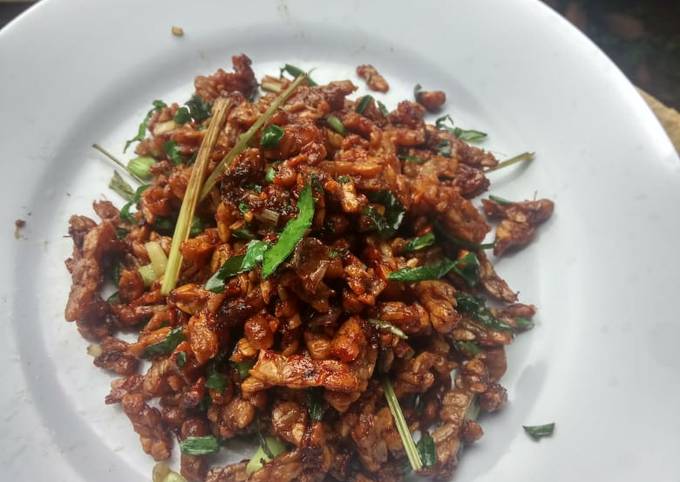 Tempe kering petis enak & murah