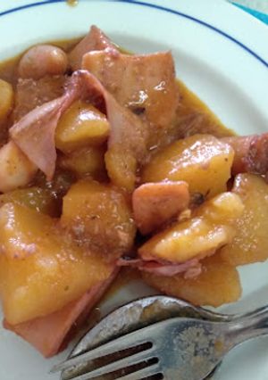 Foto de Lulas estufadas com Batatas