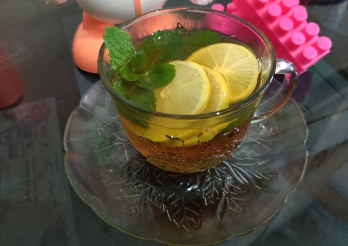 Resep 7.1#41 Hot lemon tea with honey and mint Anti Gagal