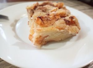 Una foto de Manzanas con sémola al horno