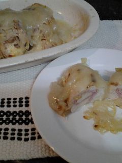 Una foto de Presitas de pollo relleno al horno