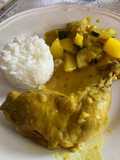 Colombo de poulet riz et légumes