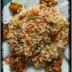 A picture of Mix veg biryani.