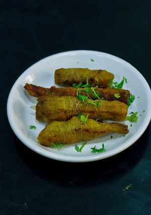 A picture of Stuffed Bitter Gourd Sindhi Style.