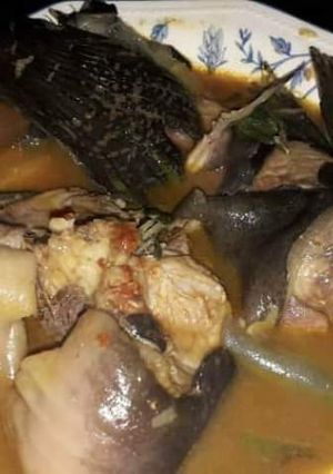 A picture of Cat fish pepper soup.