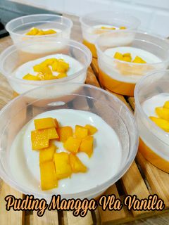 Foto resep Puding Mangga Vla Vanila