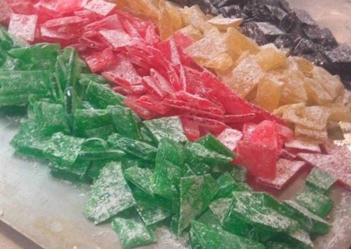 Crystal cut candy