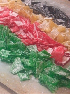A picture of Crystal cut candy.