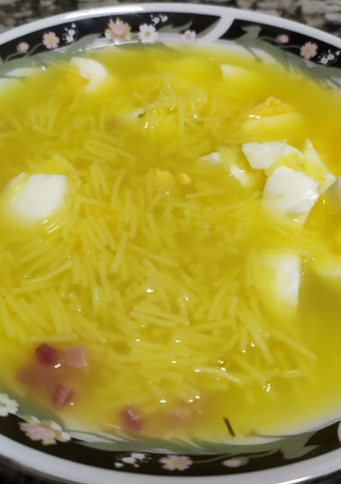 Una foto de Sopa de picadillo