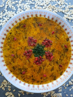 عکسی از دستور سوپ جو