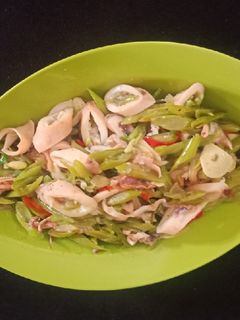 Foto resep Tumis Buncis Asin Cumi