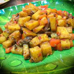 Stir fry yam A picture of Stir fry yam.