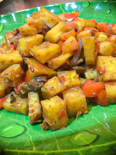 A picture of Stir fry yam.